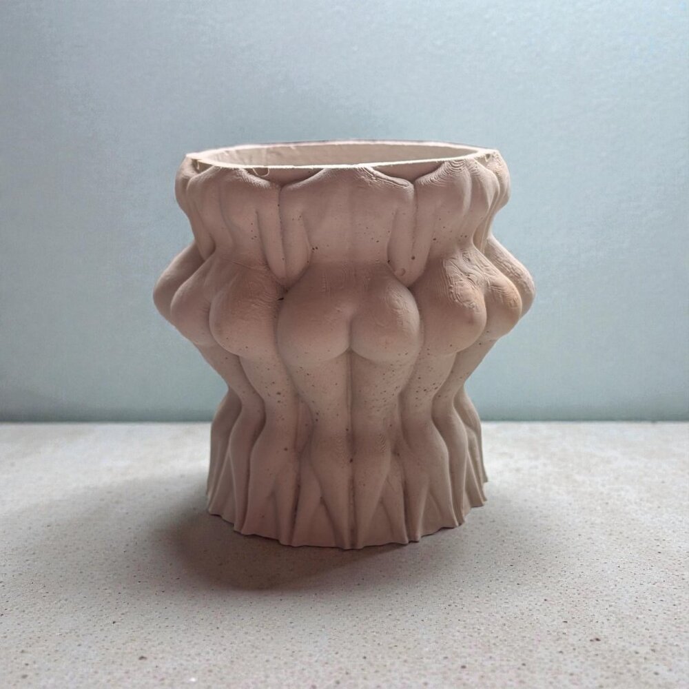 Mini Booty Planter 2” Cute Ceramic Succulent Pot